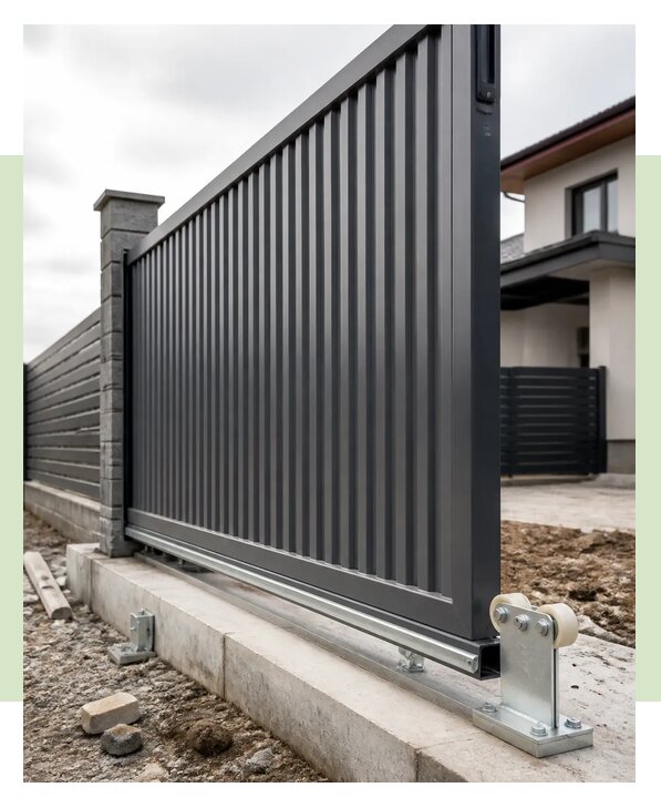 Откатные ворота с установкой в Североморске по цене от 144410 р. | ЗаборЭксеперт-Свм