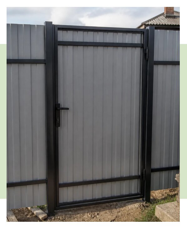 Калитка из профлиста с установкой в Североморске по цене от 14441 р. | ЗаборЭксеперт-Свм